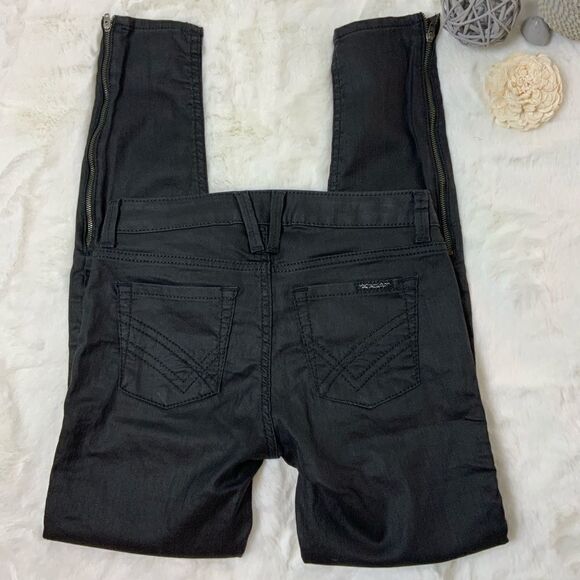 Willam Rast TONY midnight oil zip skinny jeans - Picture 2 of 9